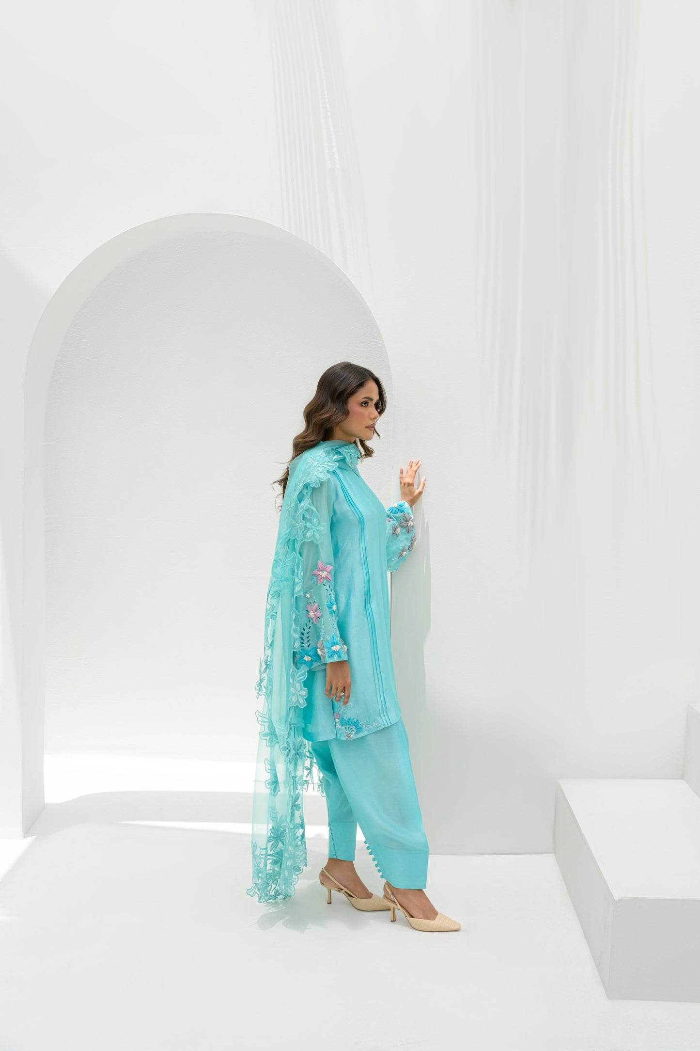 SKY SHIRT AND DUPATTA