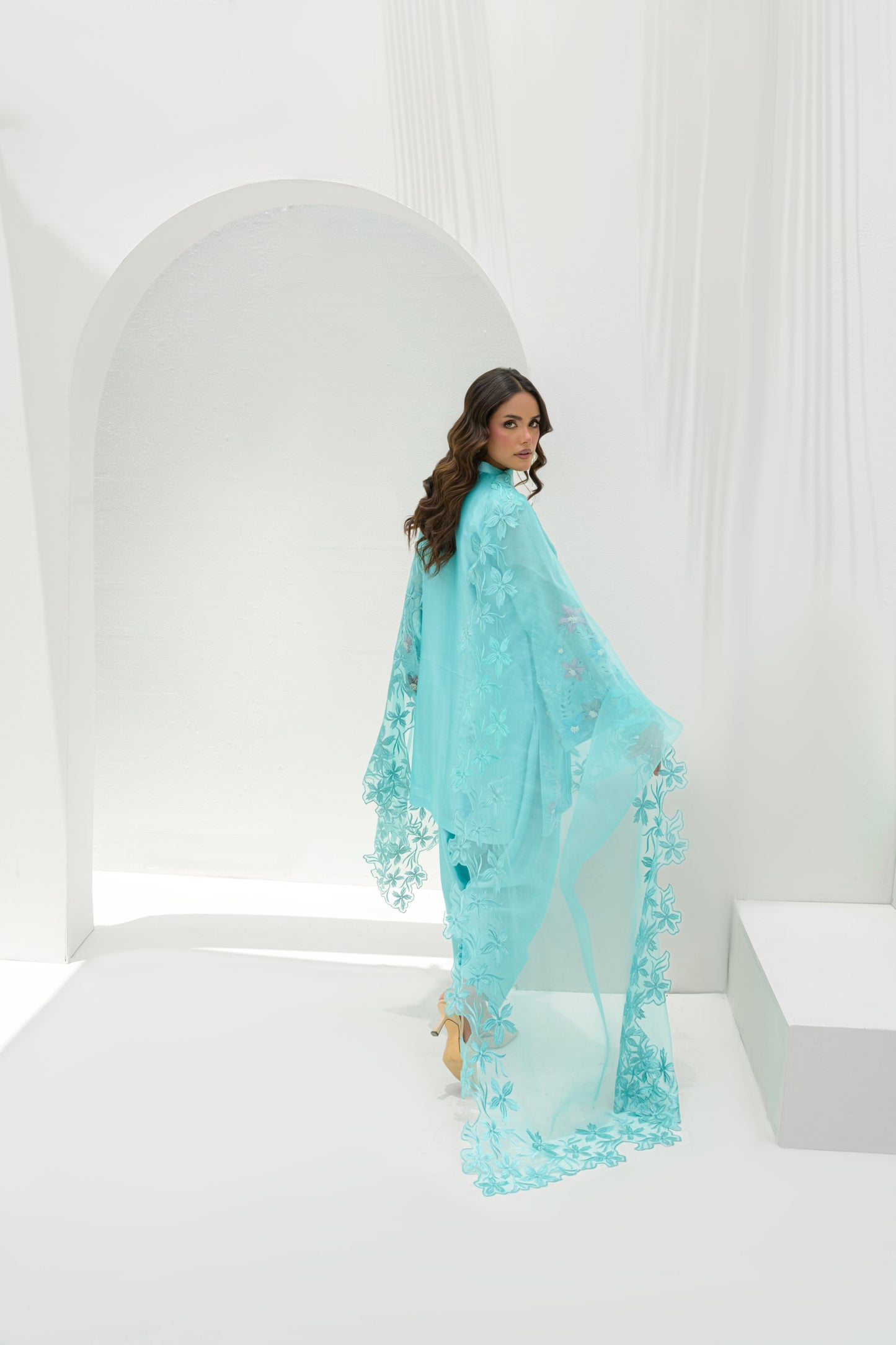 SKY SHIRT AND DUPATTA