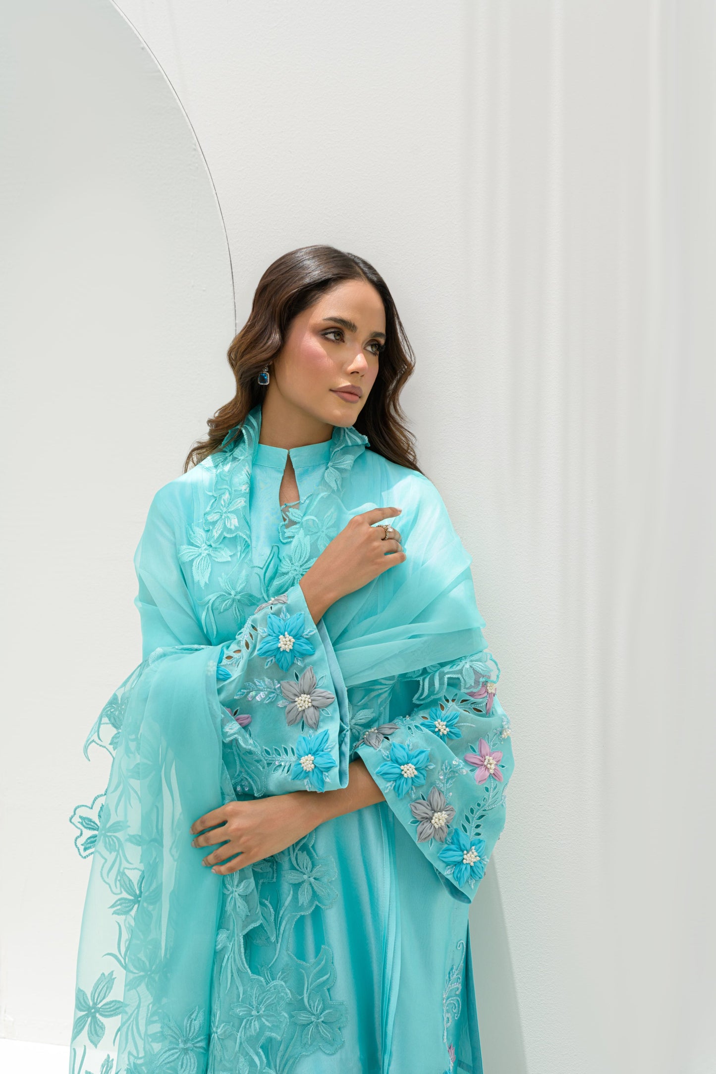 SKY SHIRT AND DUPATTA