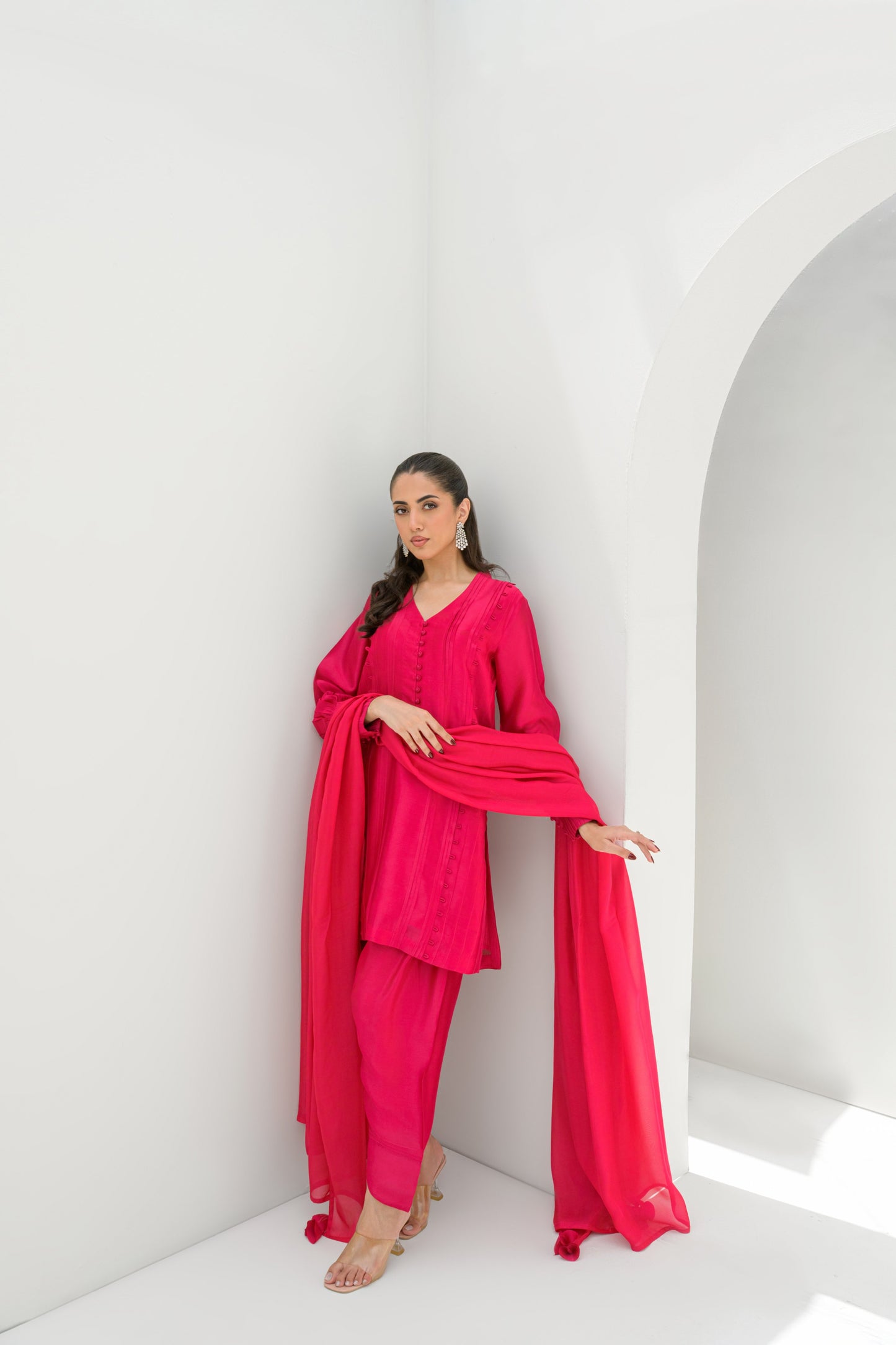 BLOOM SHIRT DUPATTA WITH SHALWAR