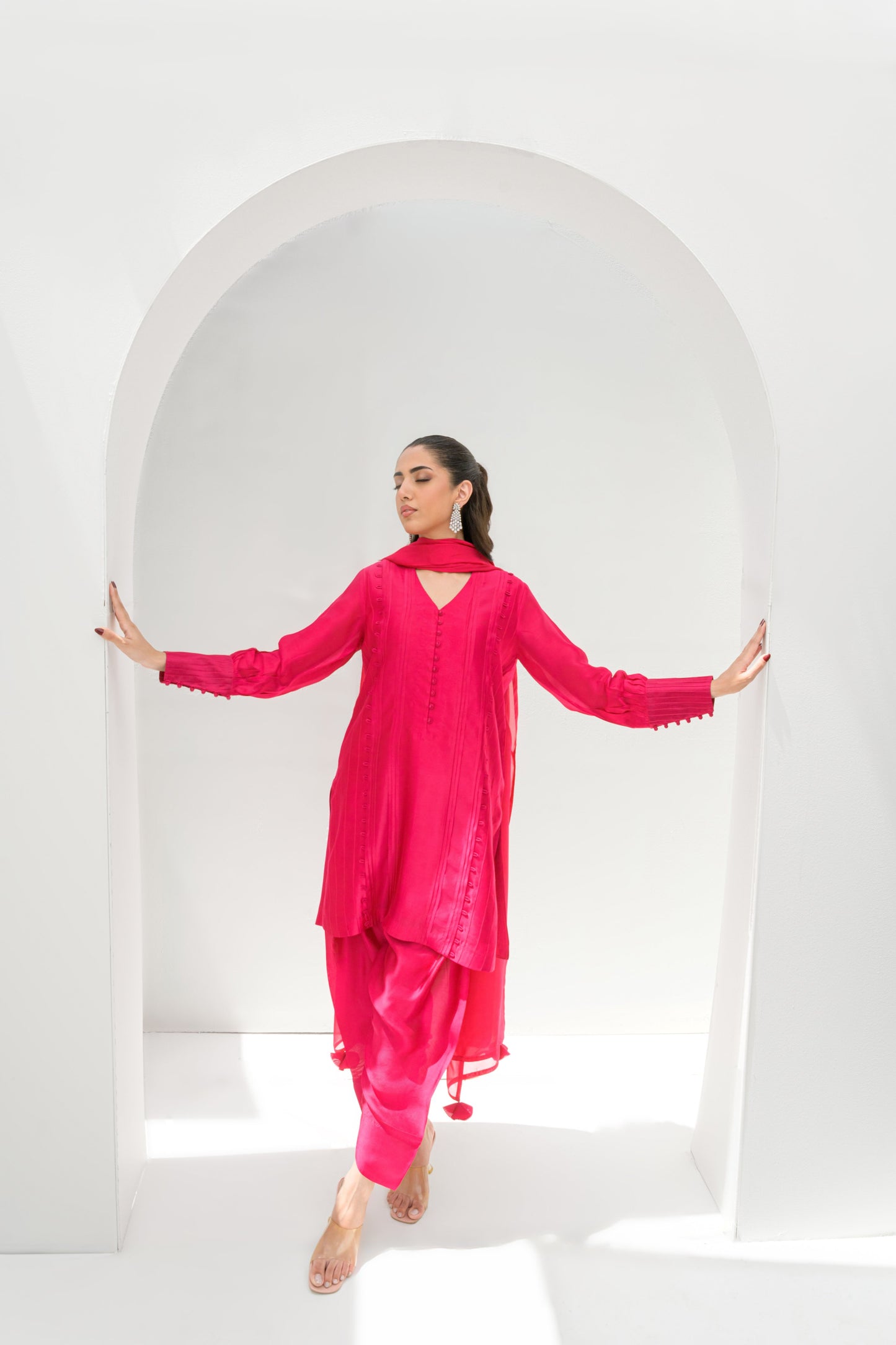 BLOOM SHIRT DUPATTA WITH SHALWAR