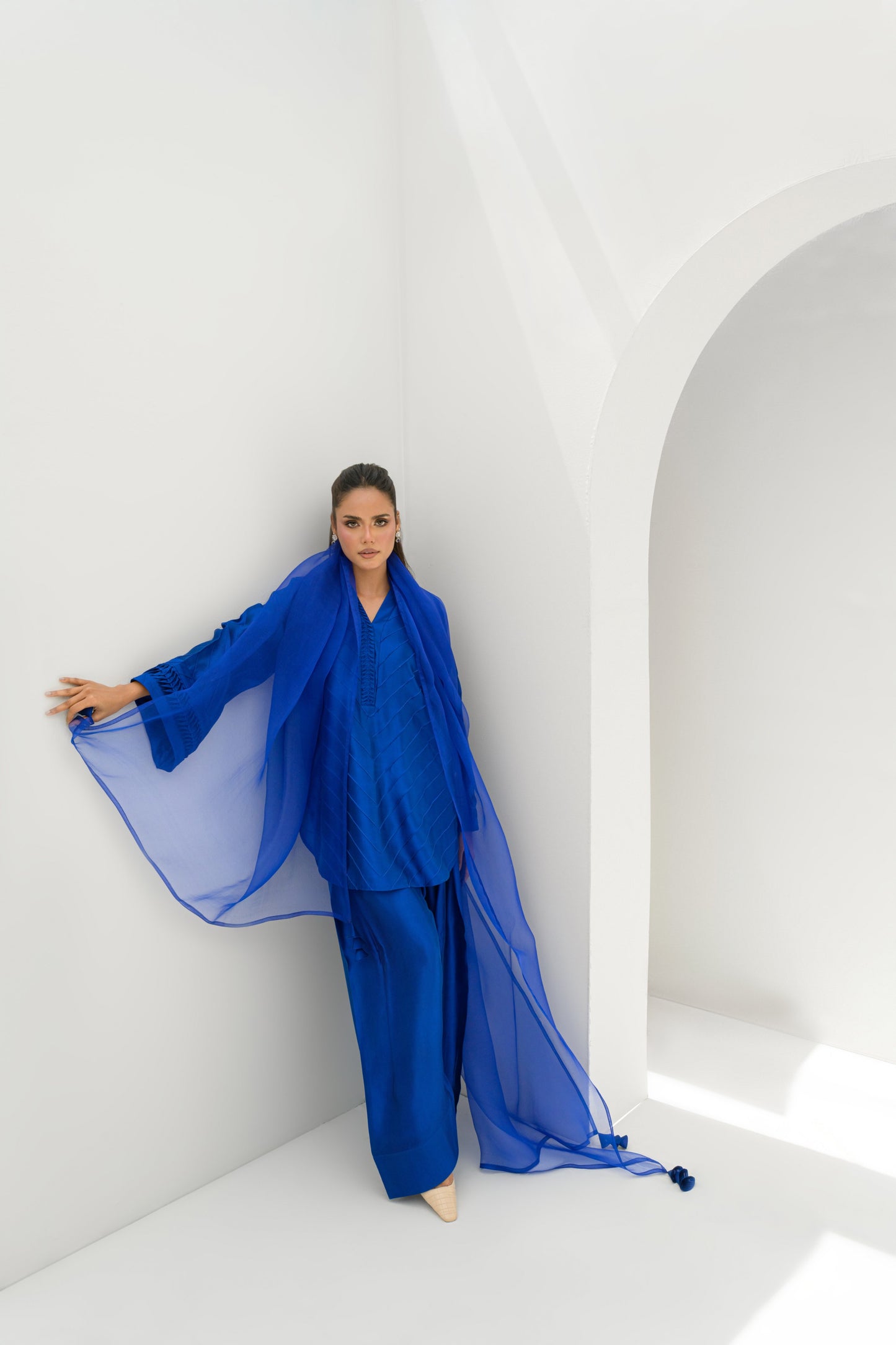 MARINA SHIRT DUPATTA WITH FARSHI SHALWAR