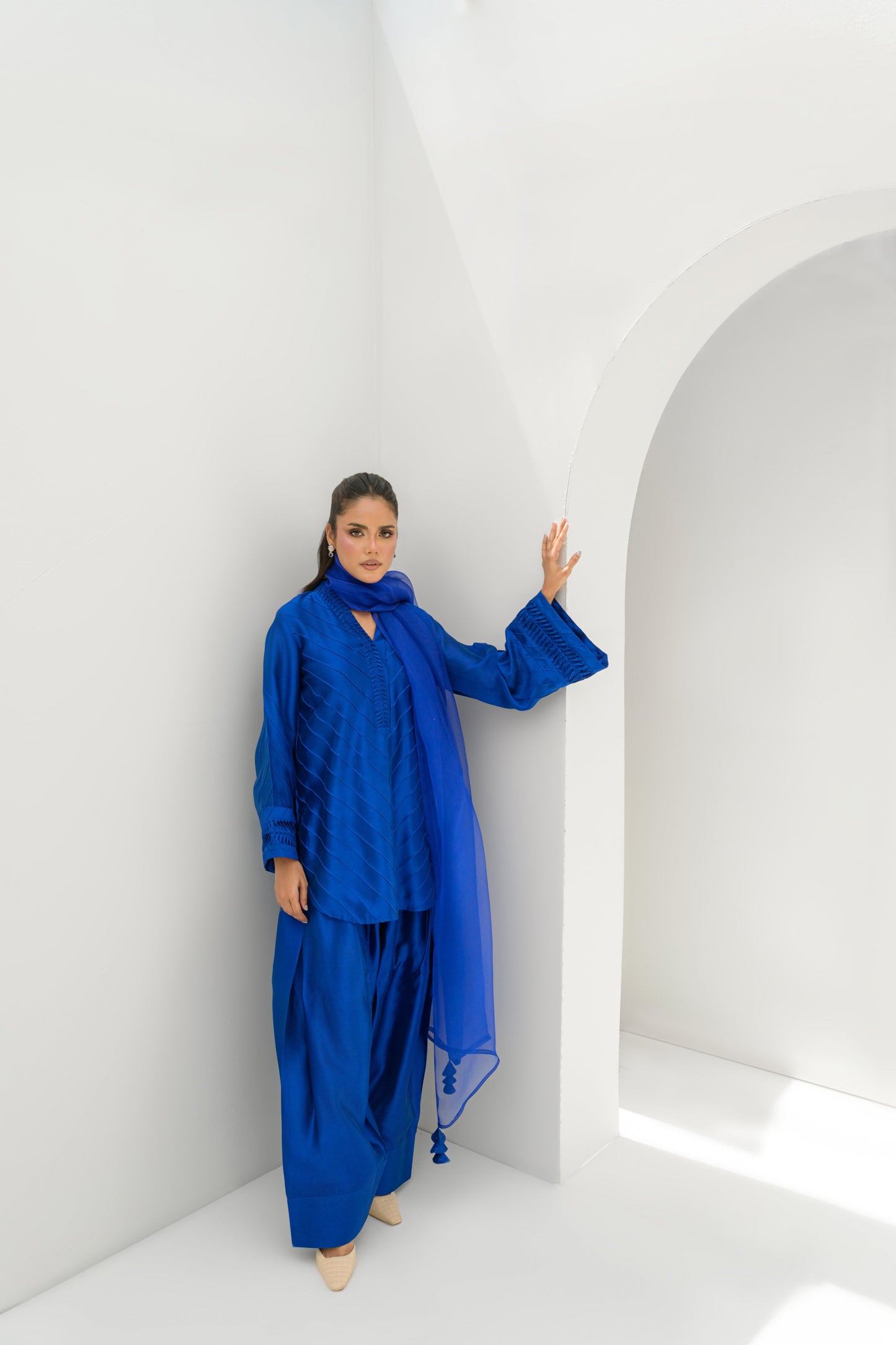MARINA SHIRT DUPATTA WITH FARSHI SHALWAR