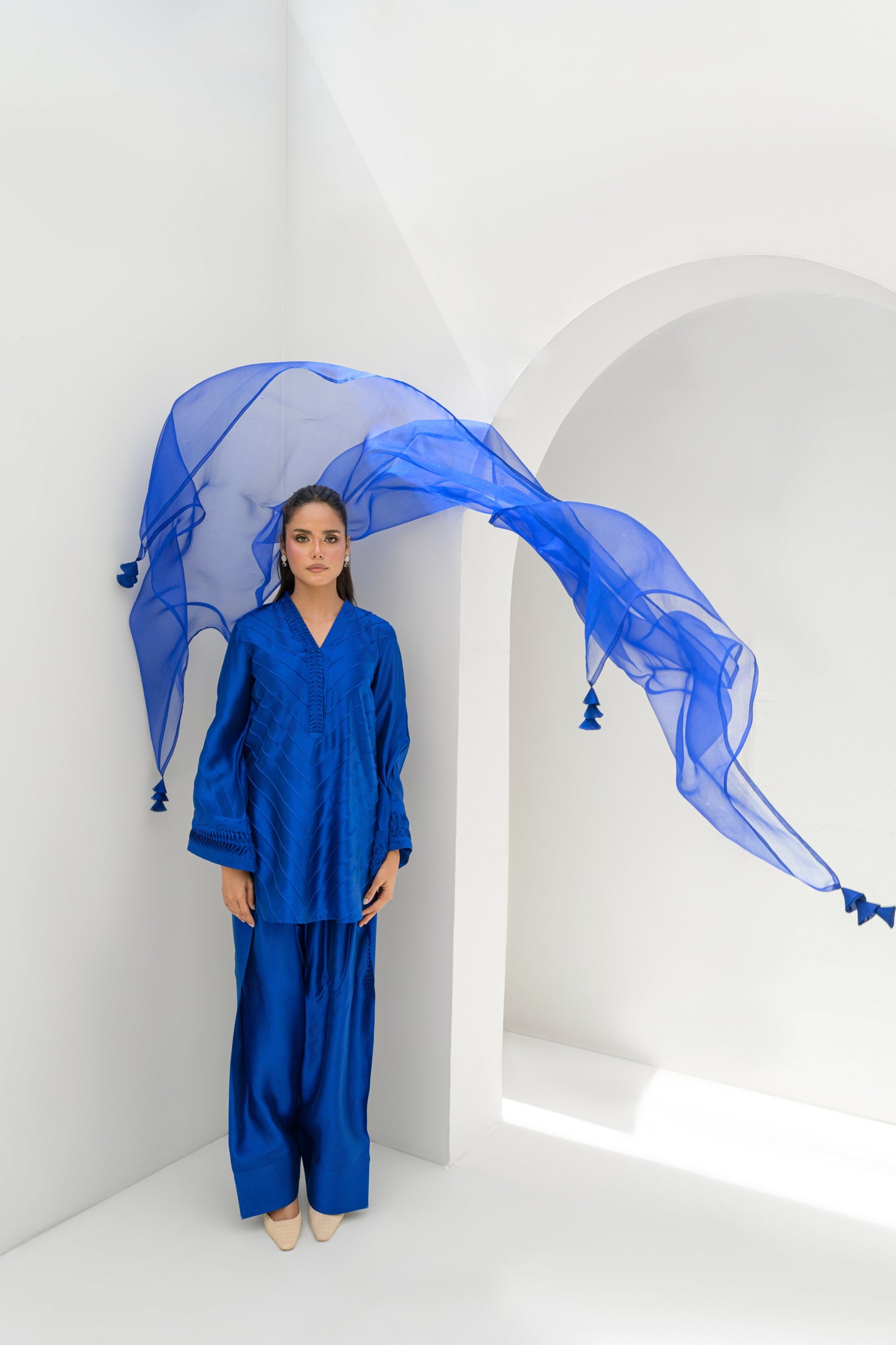 MARINA SHIRT DUPATTA WITH FARSHI SHALWAR