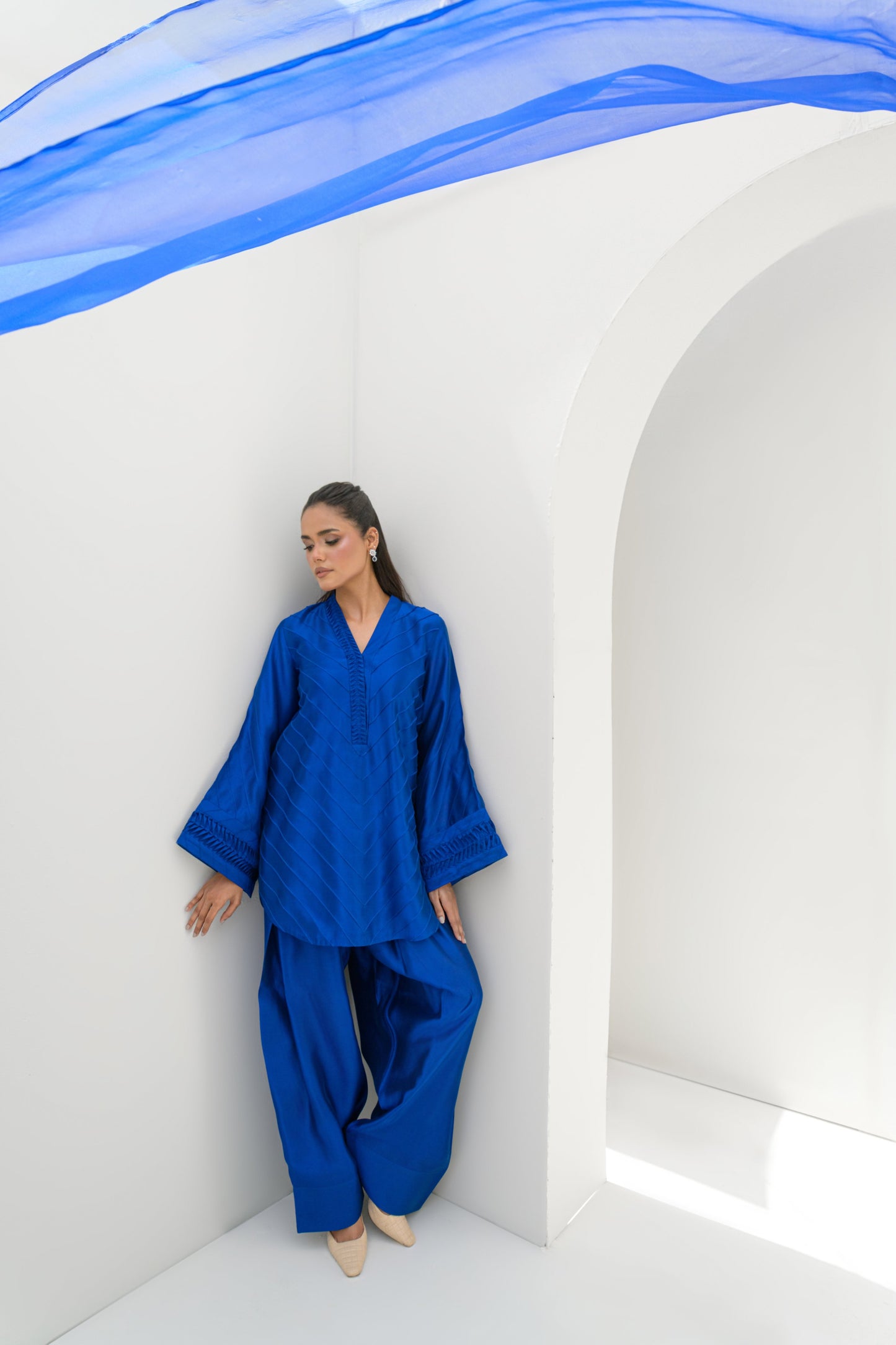 MARINA SHIRT DUPATTA WITH FARSHI SHALWAR