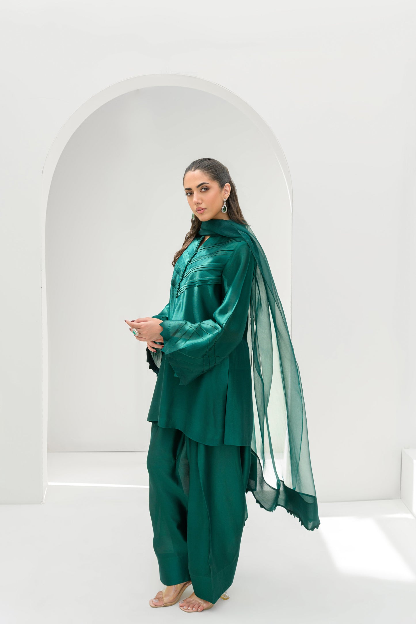 IVY SHIRT DUPATTA WITH FARSHI SHALWAR