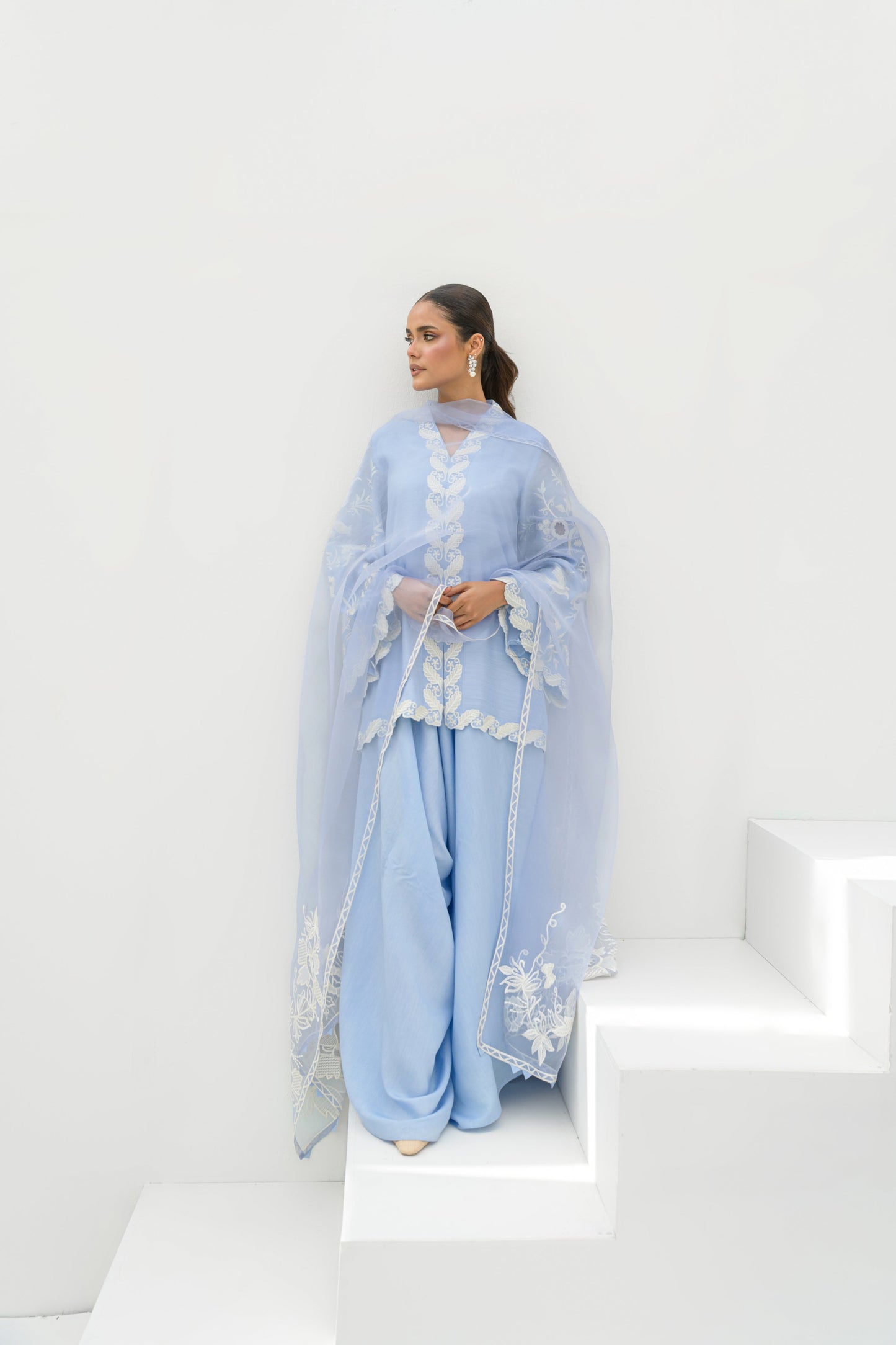IRIS SHIRT DUPATTA WITH BOX PANTS