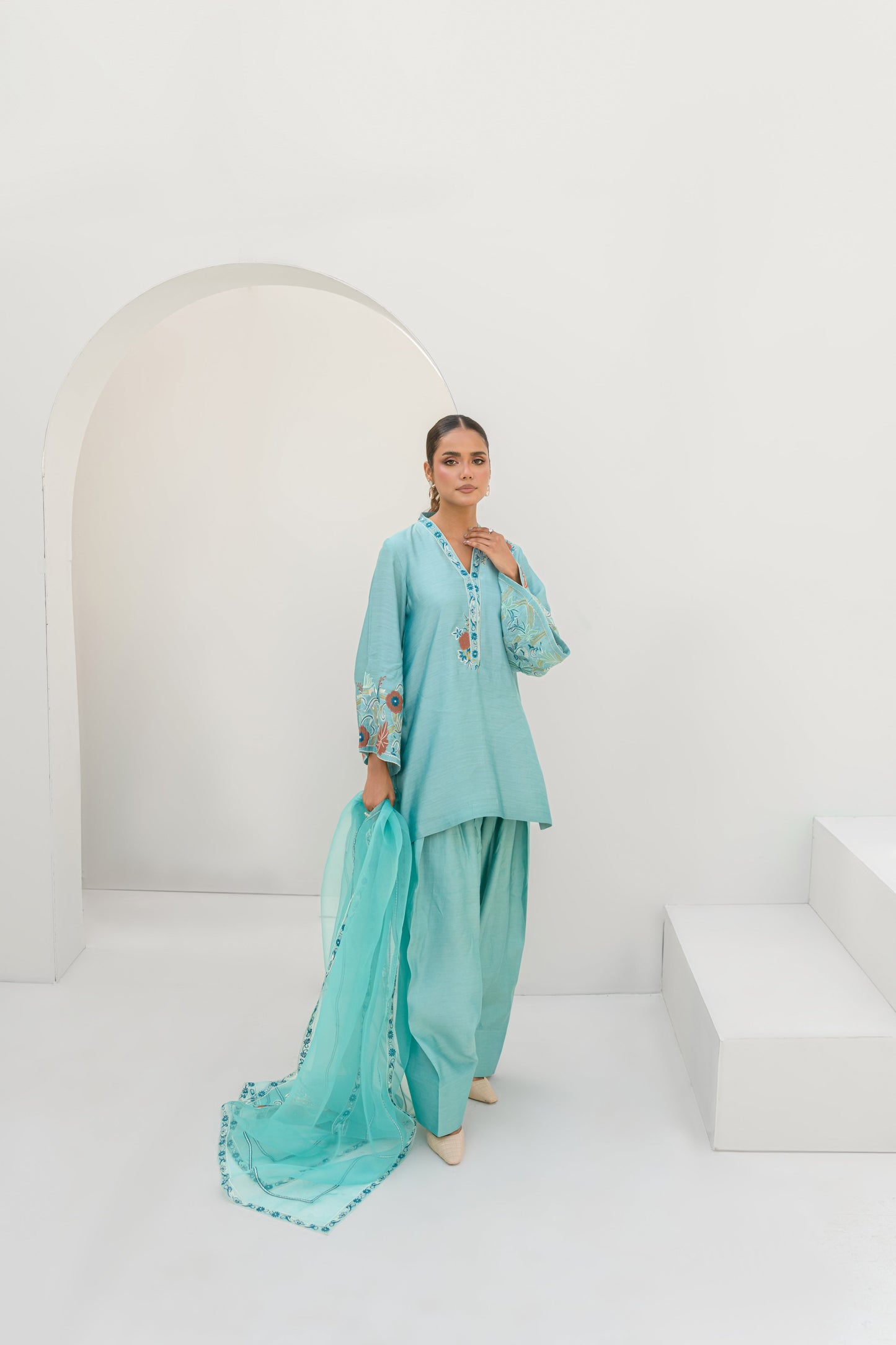 AMAL SHIRT DUPTTA AND FARSHI SHALWAR
