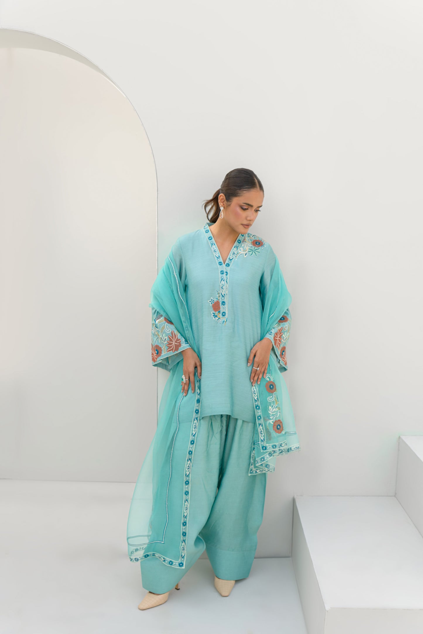 AMAL SHIRT DUPTTA AND FARSHI SHALWAR