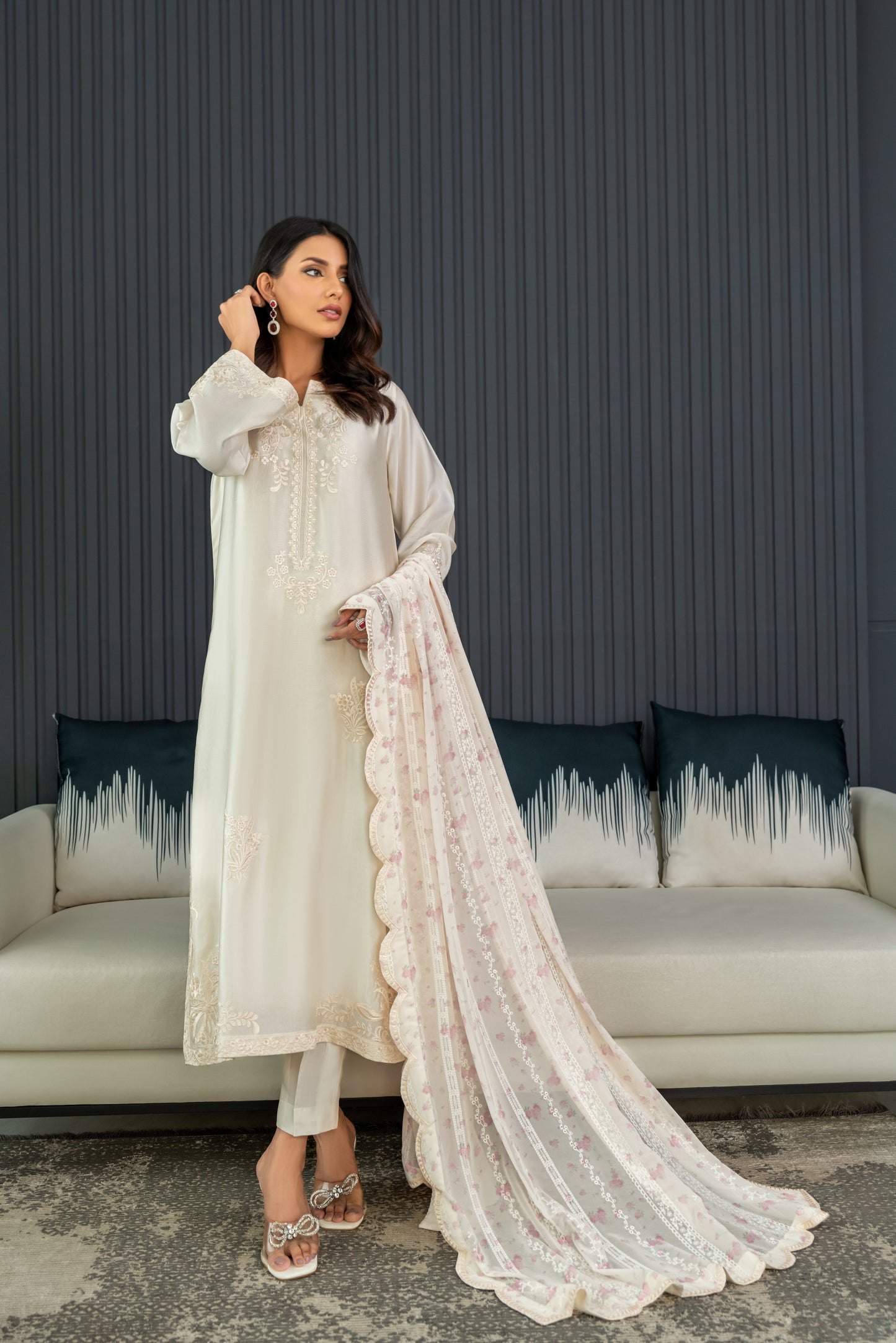 DOVE - SHIRT AND DUPATTA