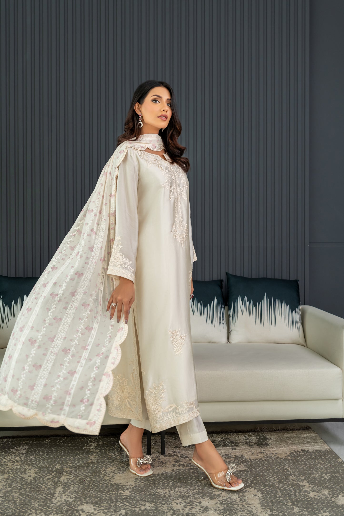 DOVE - SHIRT AND DUPATTA