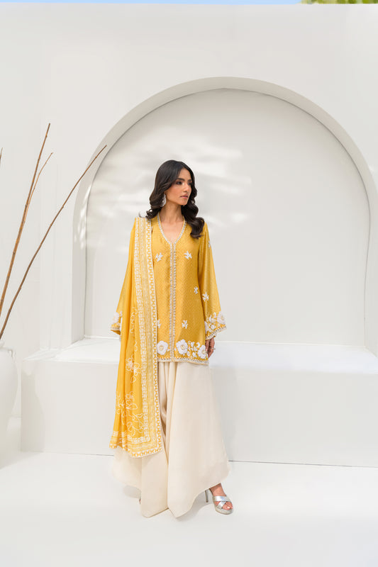 CANARY - SHIRT AND DUPATTA