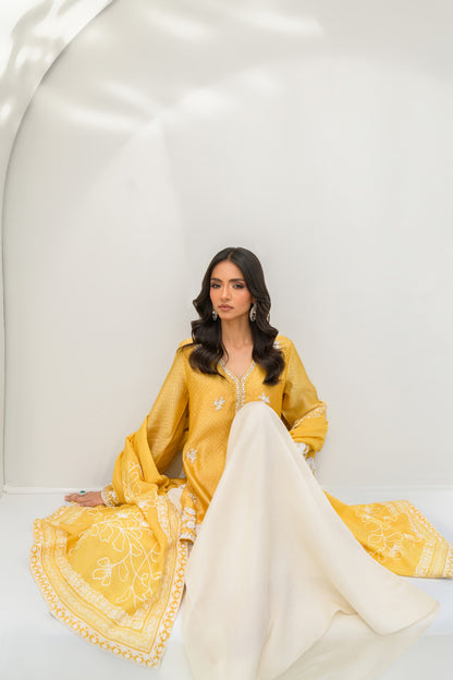 CANARY - SHIRT AND DUPATTA