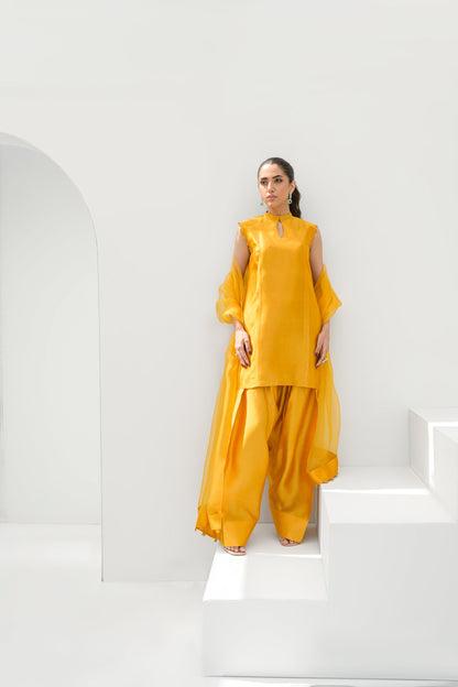LUMI SHIRT DUPTTA WITH FARSHI SHALWAR
