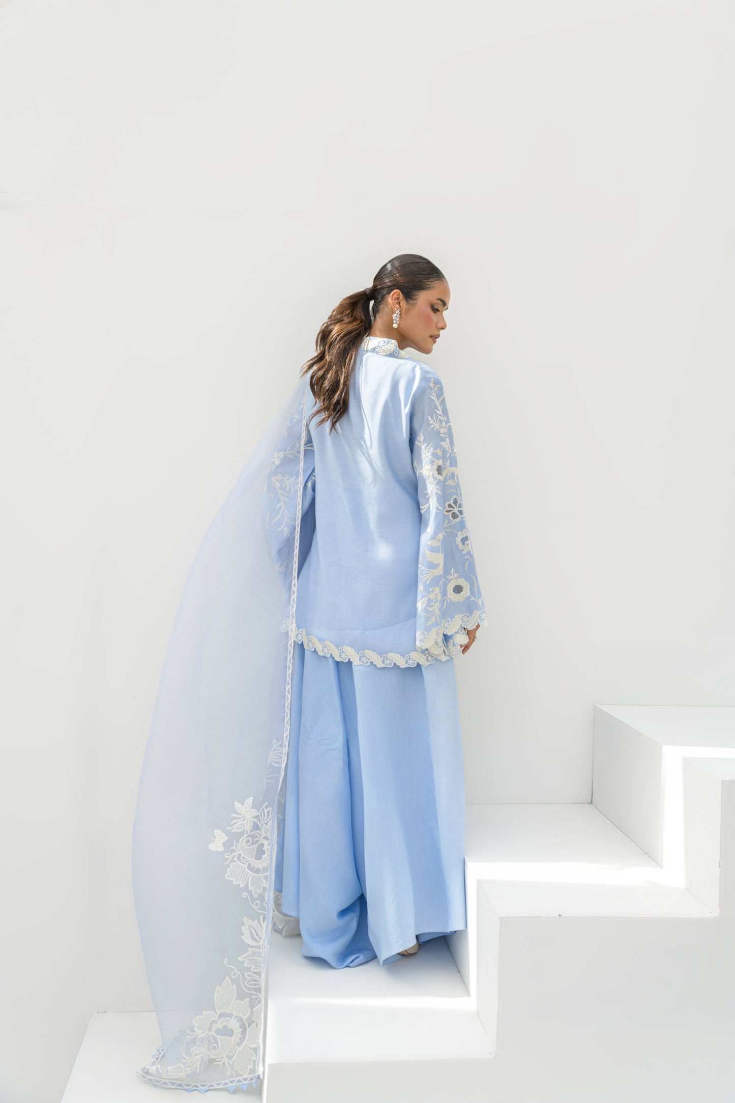 IRIS SHIRT DUPATTA WITH BOX PANTS