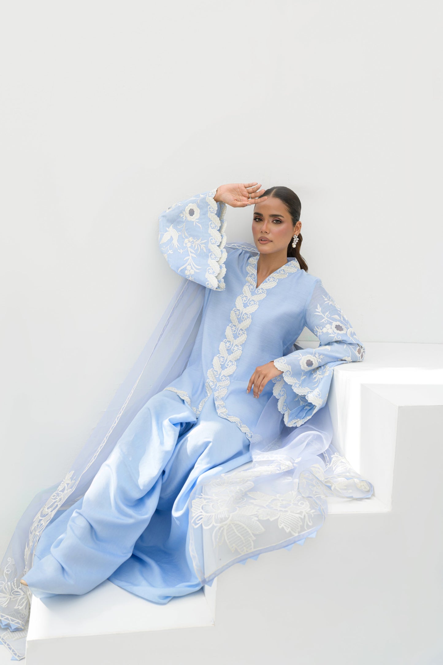 IRIS SHIRT DUPATTA WITH BOX PANTS