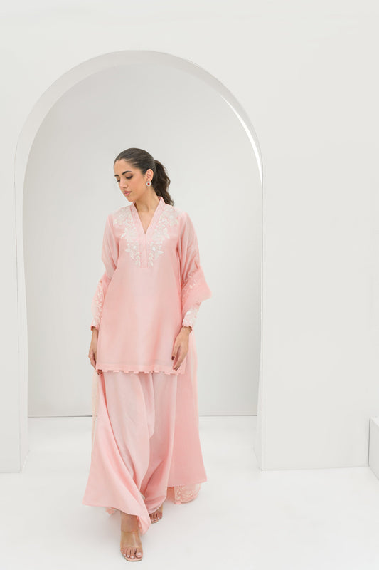 RAHA SHIRT DUPATTA WITH BOX PANTS