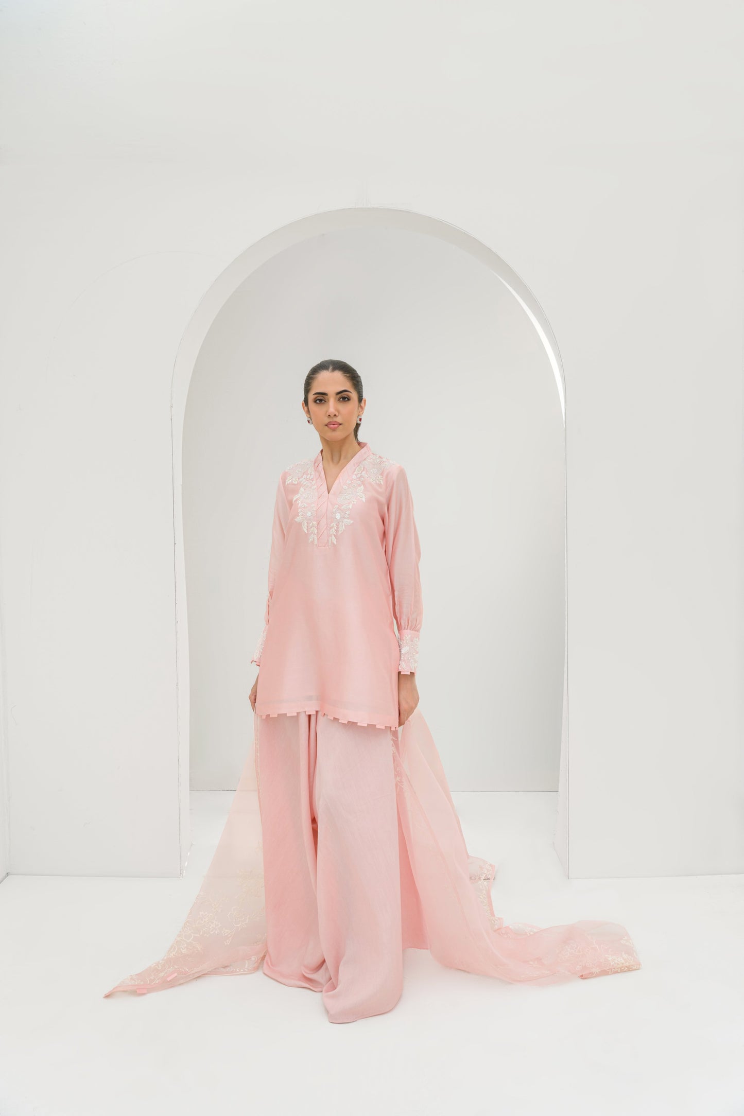 RAHA SHIRT DUPATTA WITH BOX PANTS