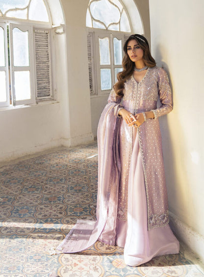 SERENA- FULL SET In Tea Pink with Dhaka pants and dupatta as shown