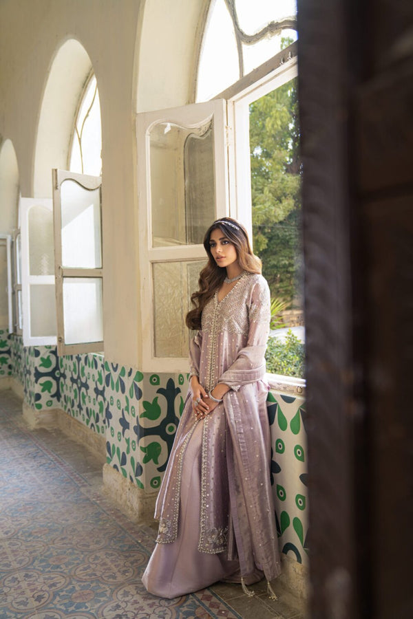 SERENA-  In Tea Pink with Dhaka pants and dupatta as shown